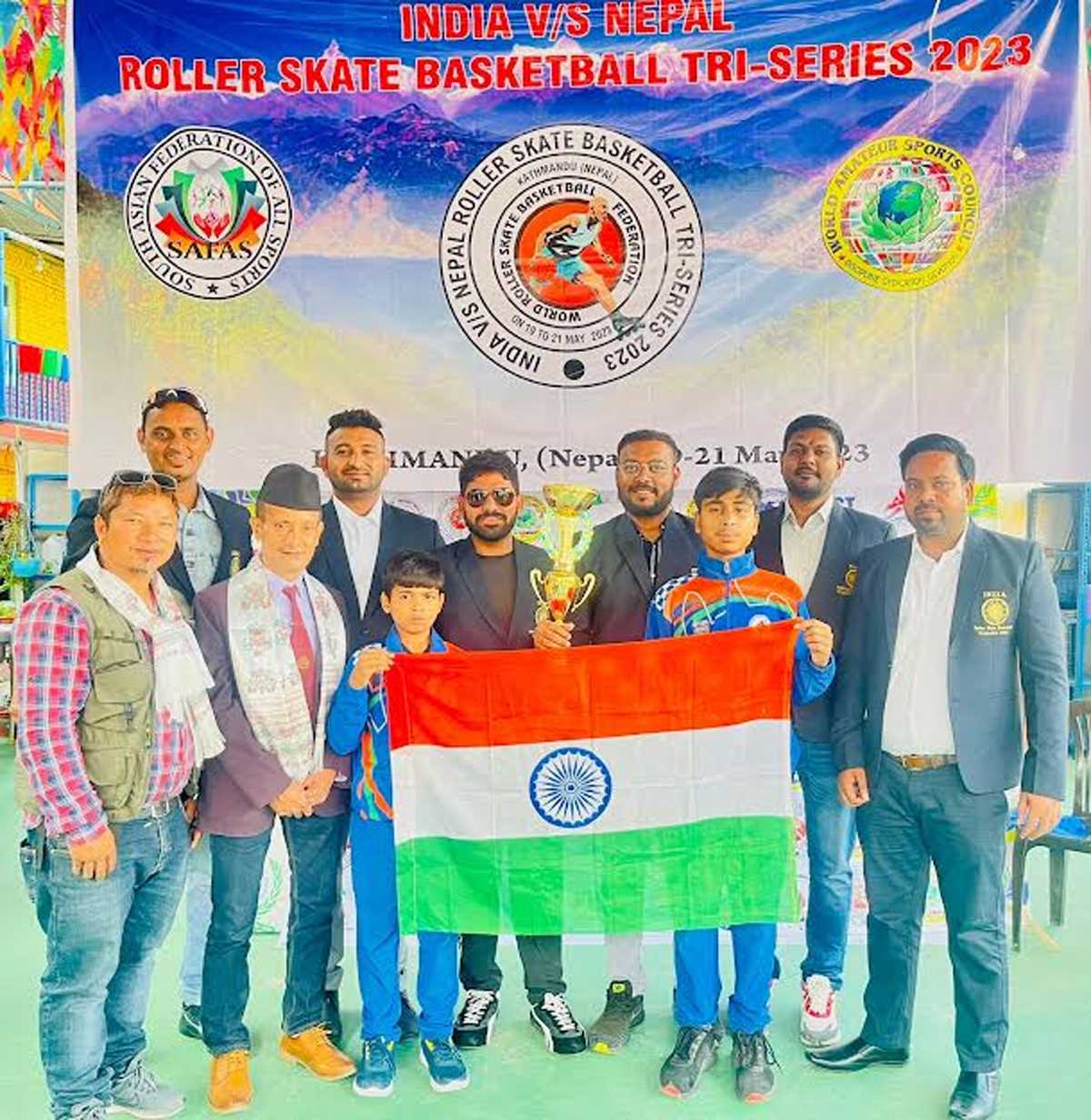 रोलर स्केट बास्केटबॉल दो खिलाड़ियों ने स्वर्ण पदक जीतकर किया नाम रौशन